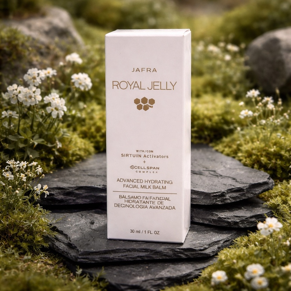 JAFRA Royal Jelly Advanced Hydrating Facial Milk Balm - White & Gold
